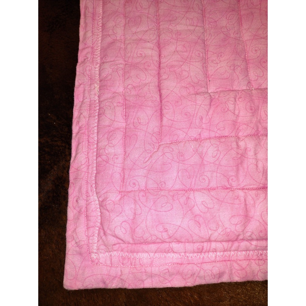 Handmade Breast Cancer Awareness Quilt Wall Hanging Pink Ribbon One-of-a-Kind - Picture 8 of 8